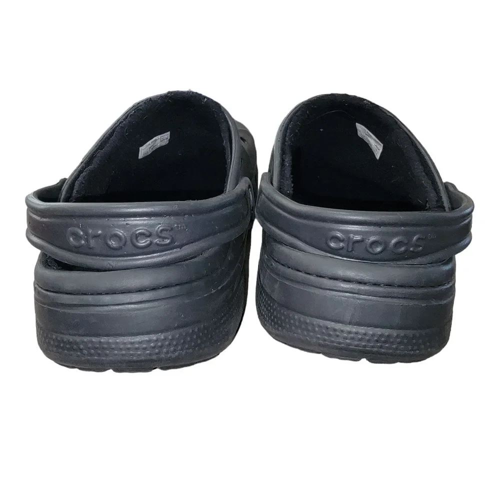 Crocs Men's Baya Clog,  Lined Graphite black size 10